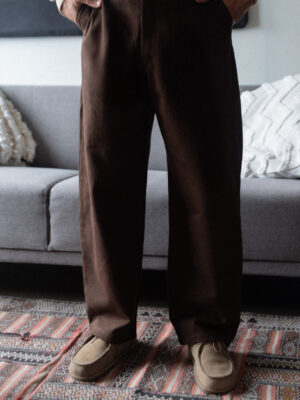 Pantalón Wide Denim - Chocolate