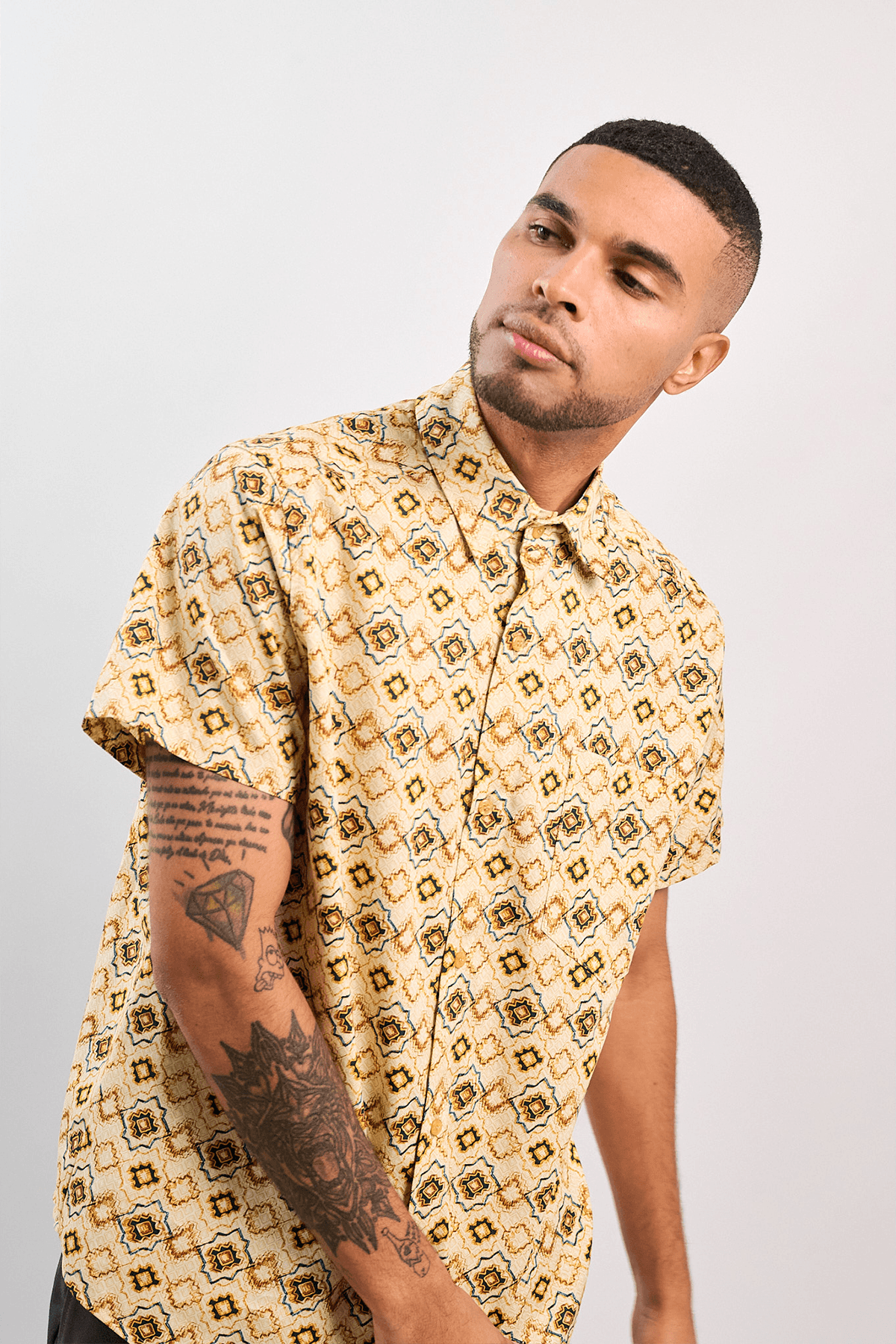 Camisa Braulio Mustard