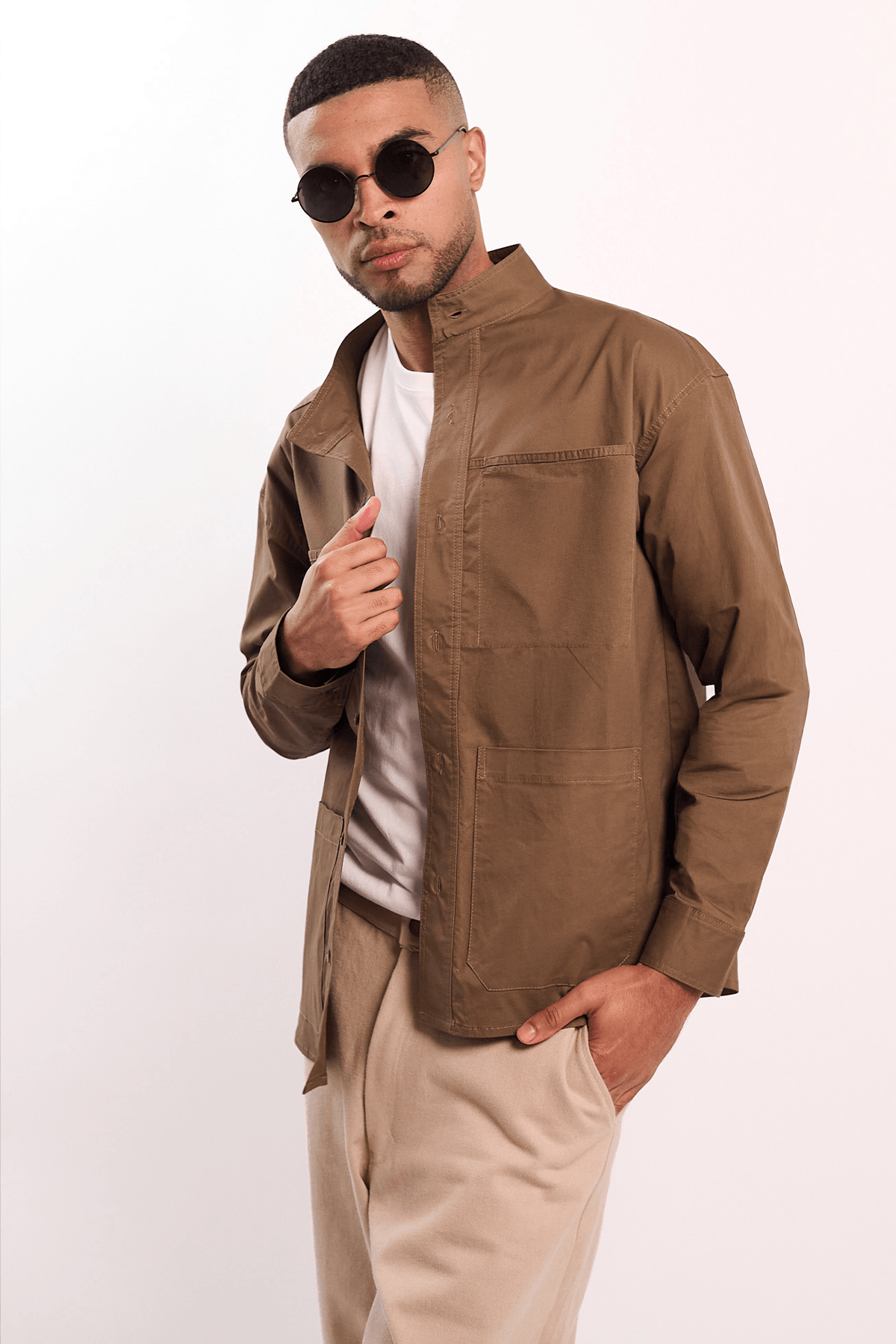 Sobre camisa Marrón