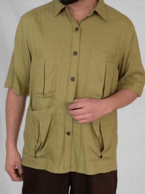 Camisa Guayabera - Verde
